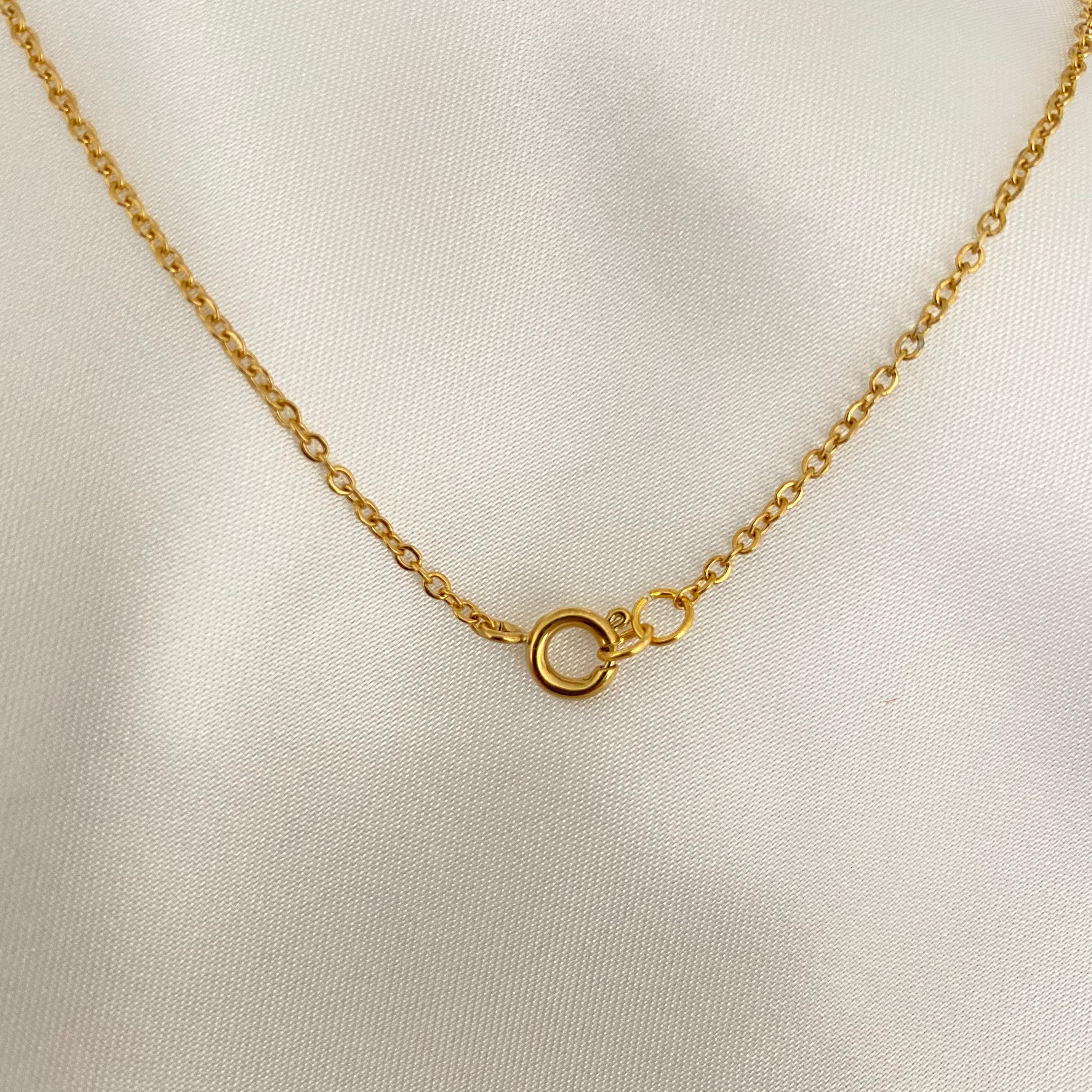 Gold chain necklace non tarnish gold plated chain necklace Etsy