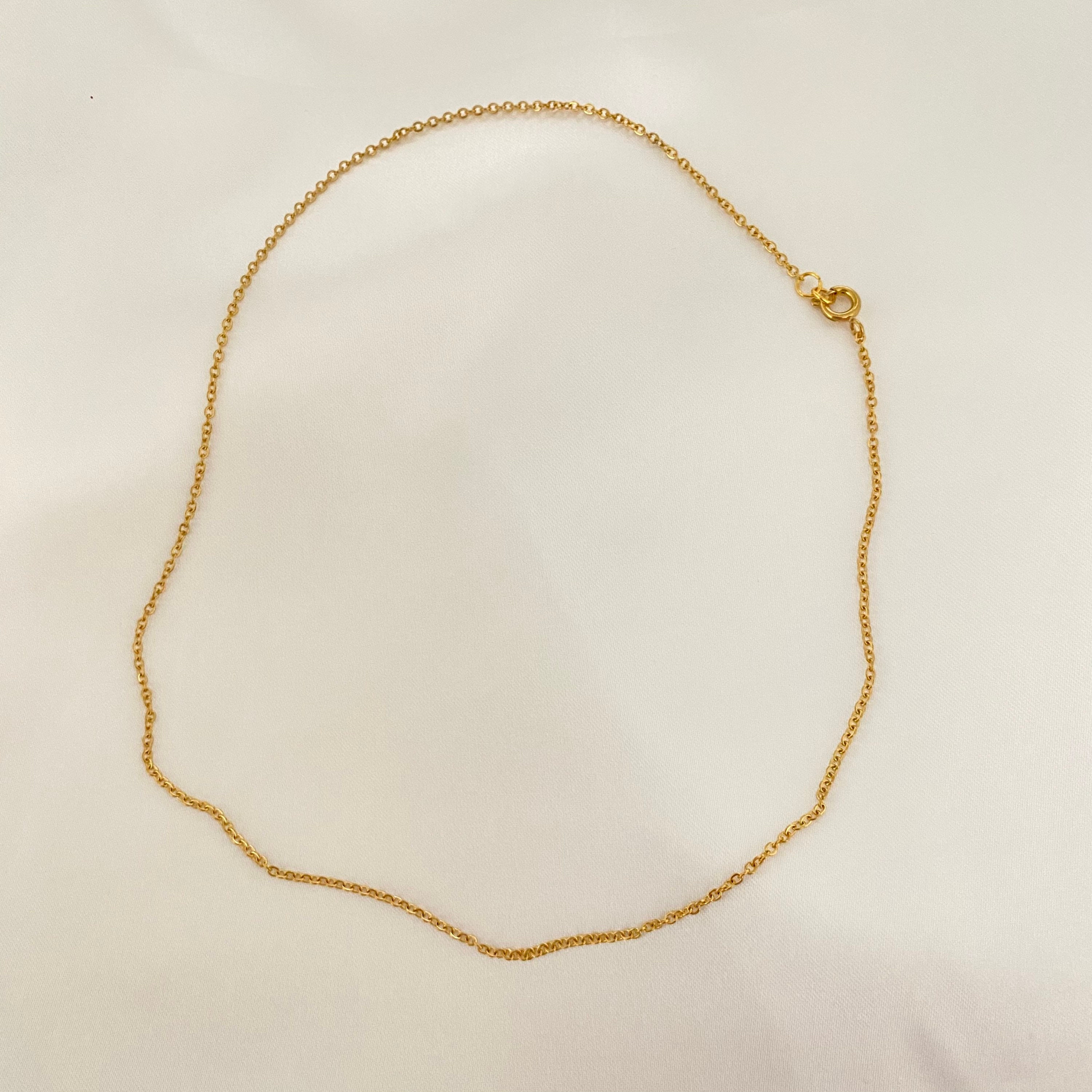 Gold Chain Necklace Non Tarnish Gold Plated Chain Necklace Etsy Australia