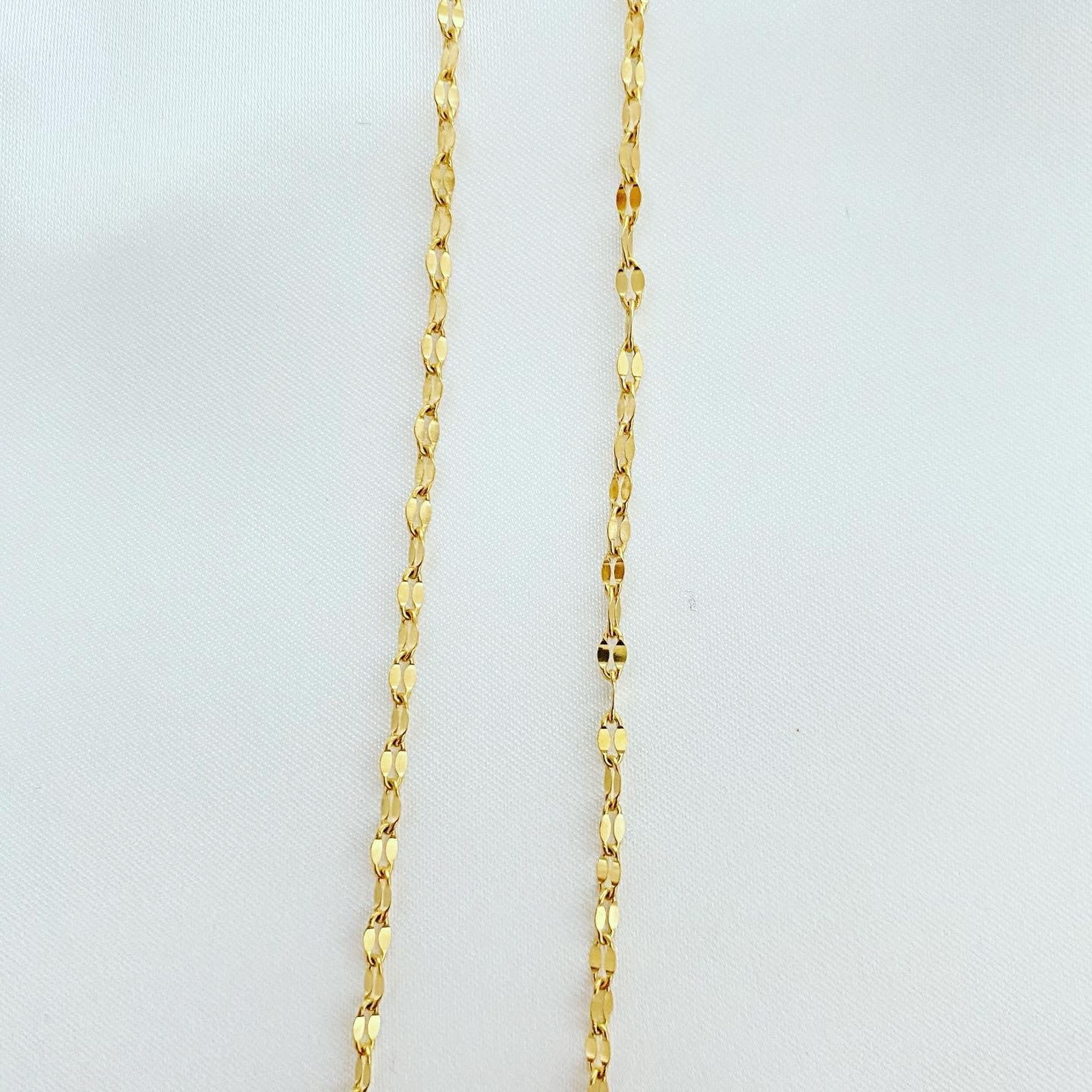 Gold Chain Necklace Non Tarnish Gold Plated Chain Necklace Etsy UK