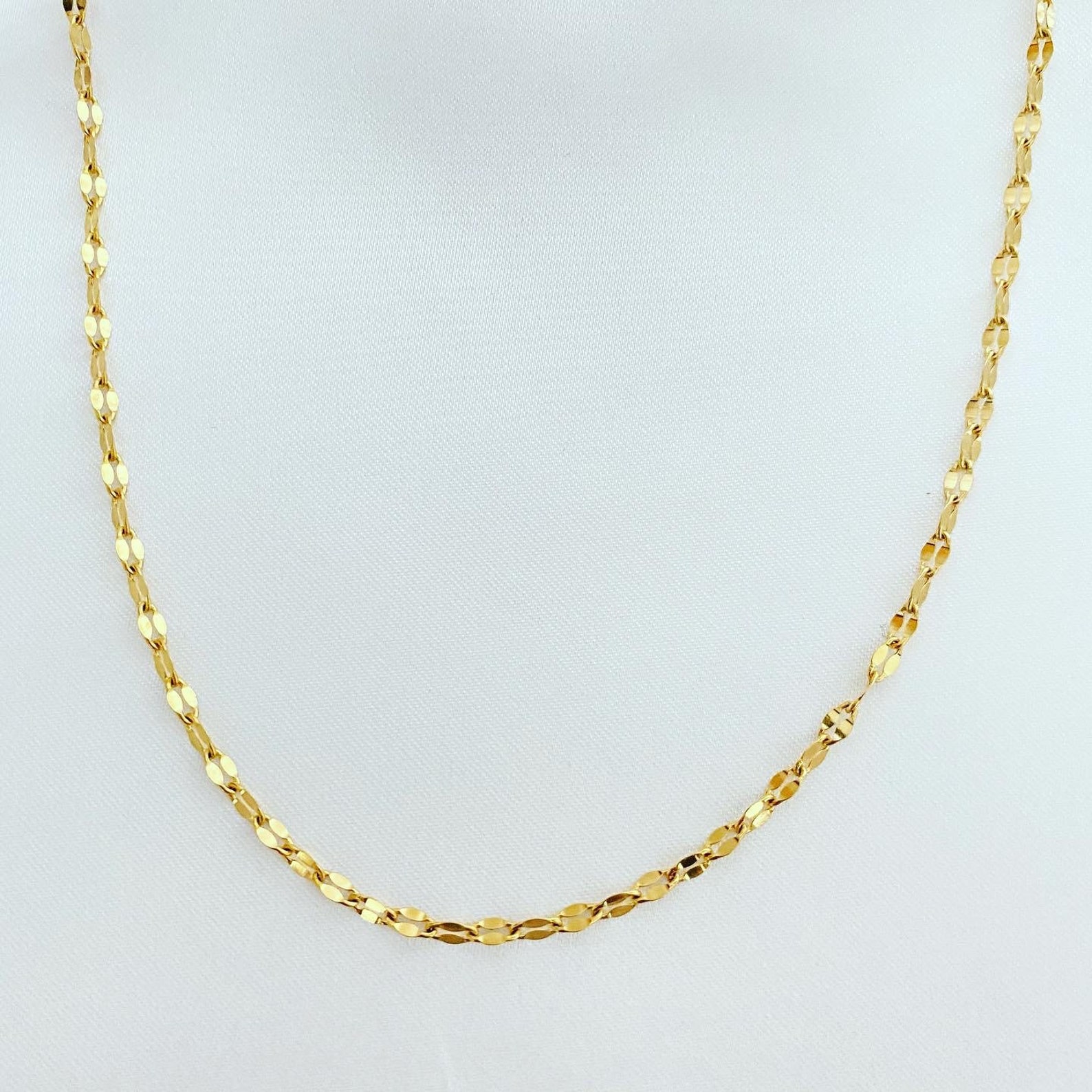 Gold Chain Necklace Non Tarnish Gold Plated Chain Necklace Etsy UK