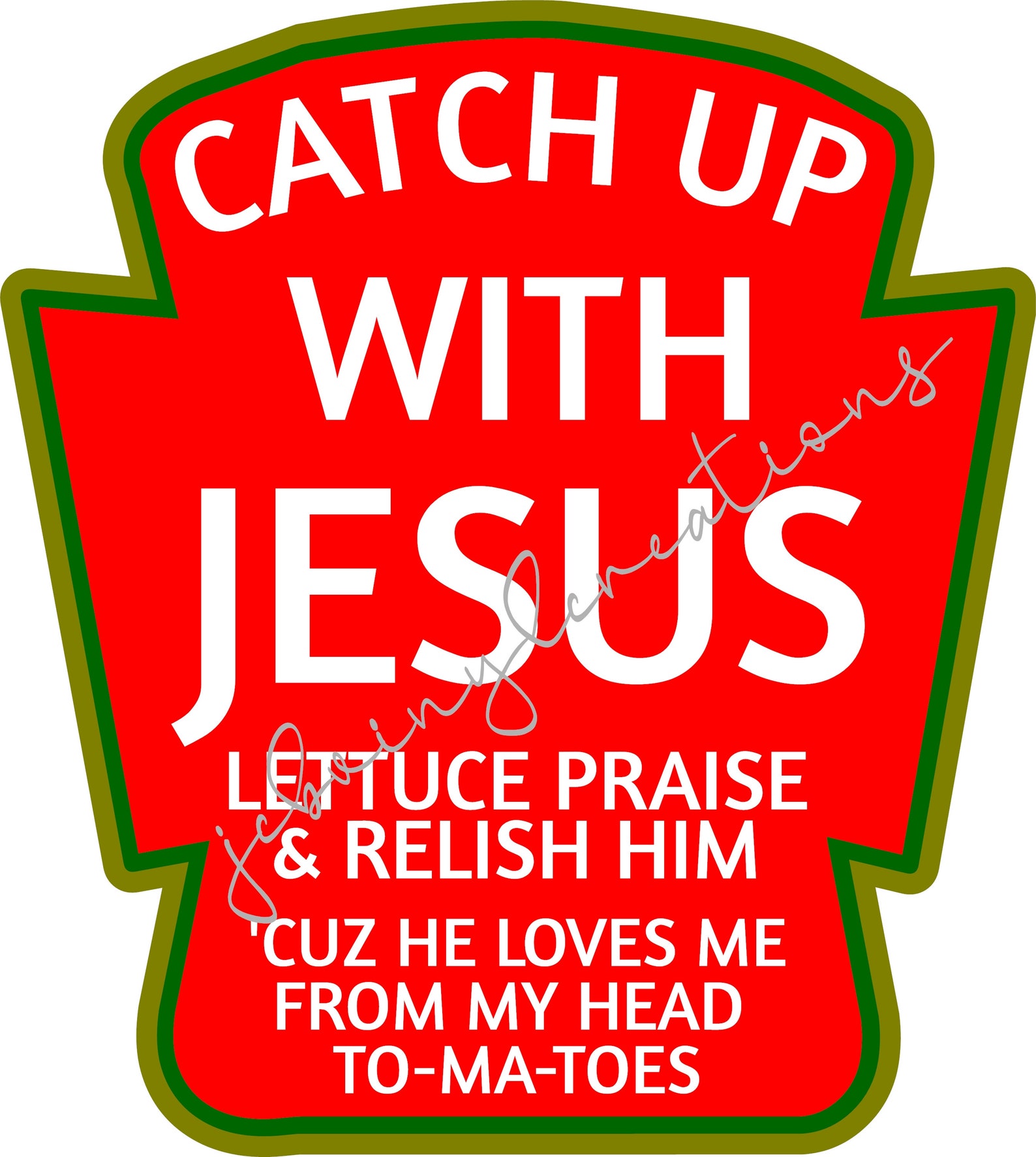 Catch Up With Jesus Label .PNG .SVG Files | Etsy