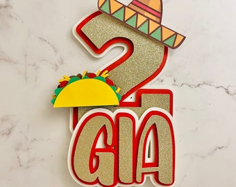 Taco Birthday Cake Topper , Taco Twosday , Taco Birthday , Taco Party