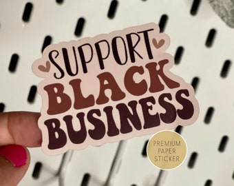 thanks for supporting this black owned small business sticker | black owned business sticker | black business owner stickers