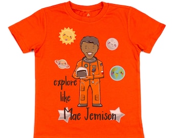 Explore like Mae Jemison Kids Shirt - Black History Month Tee - STEM Shirt