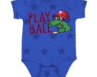 Play Ball Baby Bodysuit | Philly Baseball Infant Outfit | Baby Shower Gift