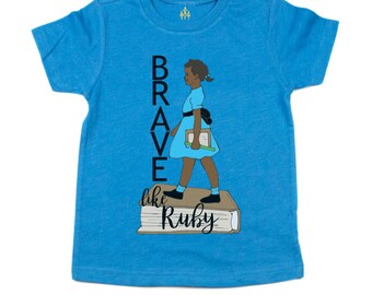 Brave like Ruby Bridges Kids Shirt | Kids Black History Month Tee
