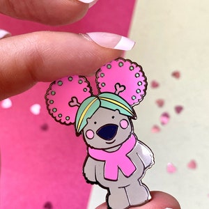 Pinkoala Original Enamel Pin/ Breast Cancer Awareness pin / Cancer support pin/Koala Badge/Australian animals/ Cancer survivor gift image 4