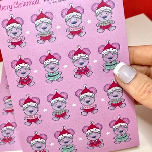 Foglio adesivo di Natale / Adesivi bullet journal / adesivi planner / Adesivi Scrapbook Maglione natalizio / Natale australiano / Natale australiano