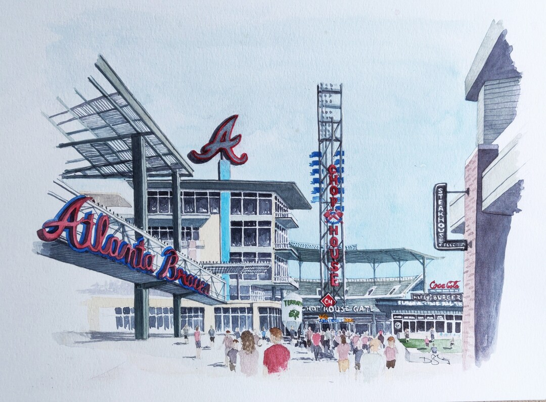 The Battery and Suntrust Park - Etsy