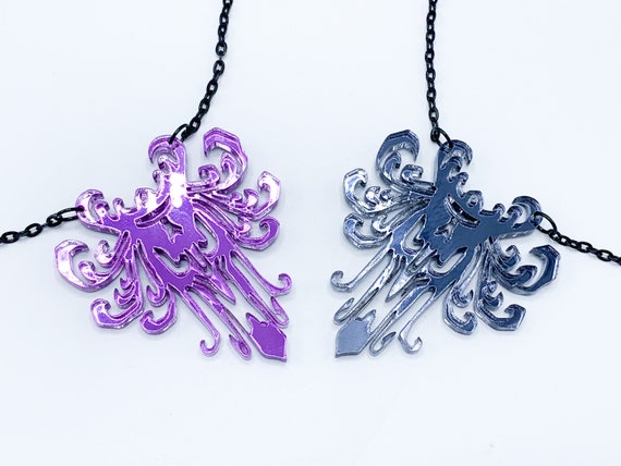 Spectre Necklace Inspired By The Haunted Mansion Wallpaper Etsy
