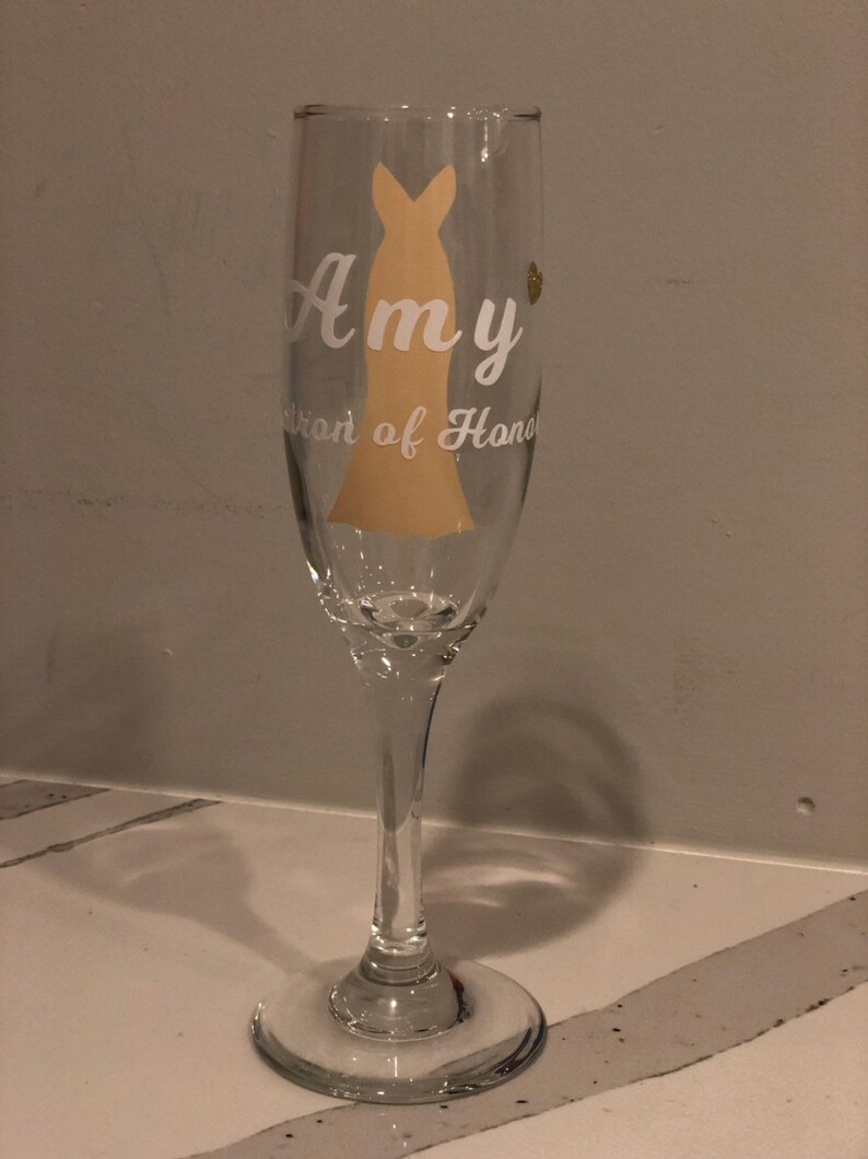 wedding gift champagne flute gift Champagne flutes drinkware personalized chanpagne flute bridesmaid gift customized champagne flute