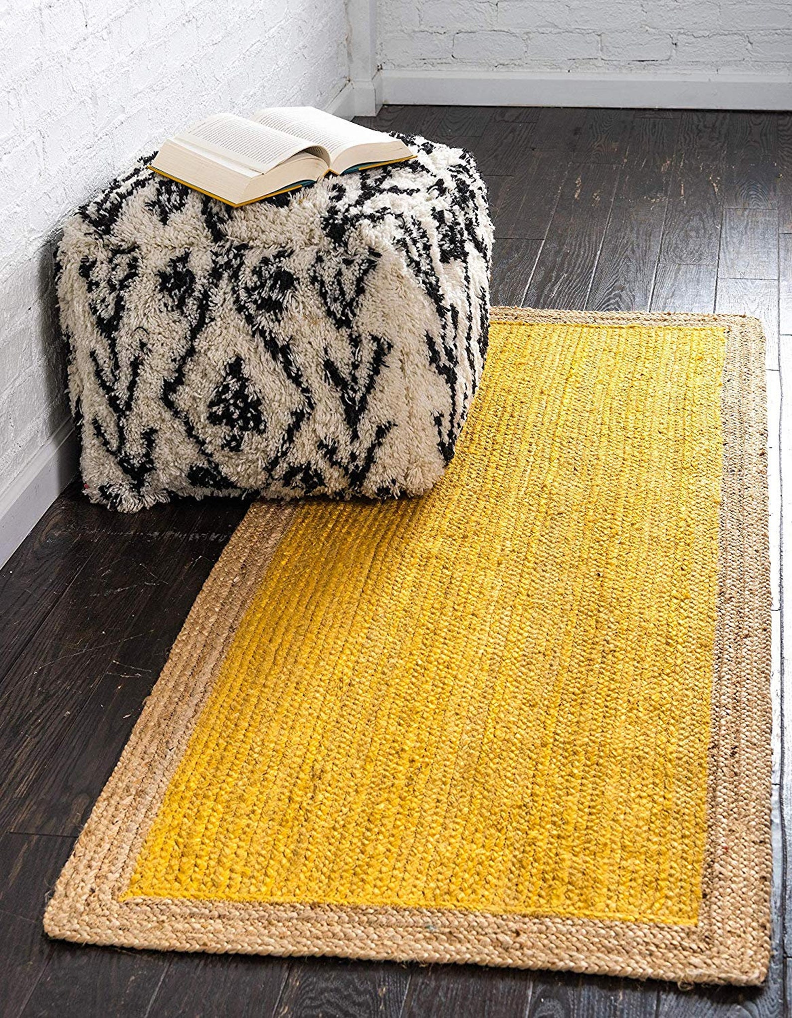 Handmade Natural Cotton & Jute Runner Braided Vintage Weave Etsy
