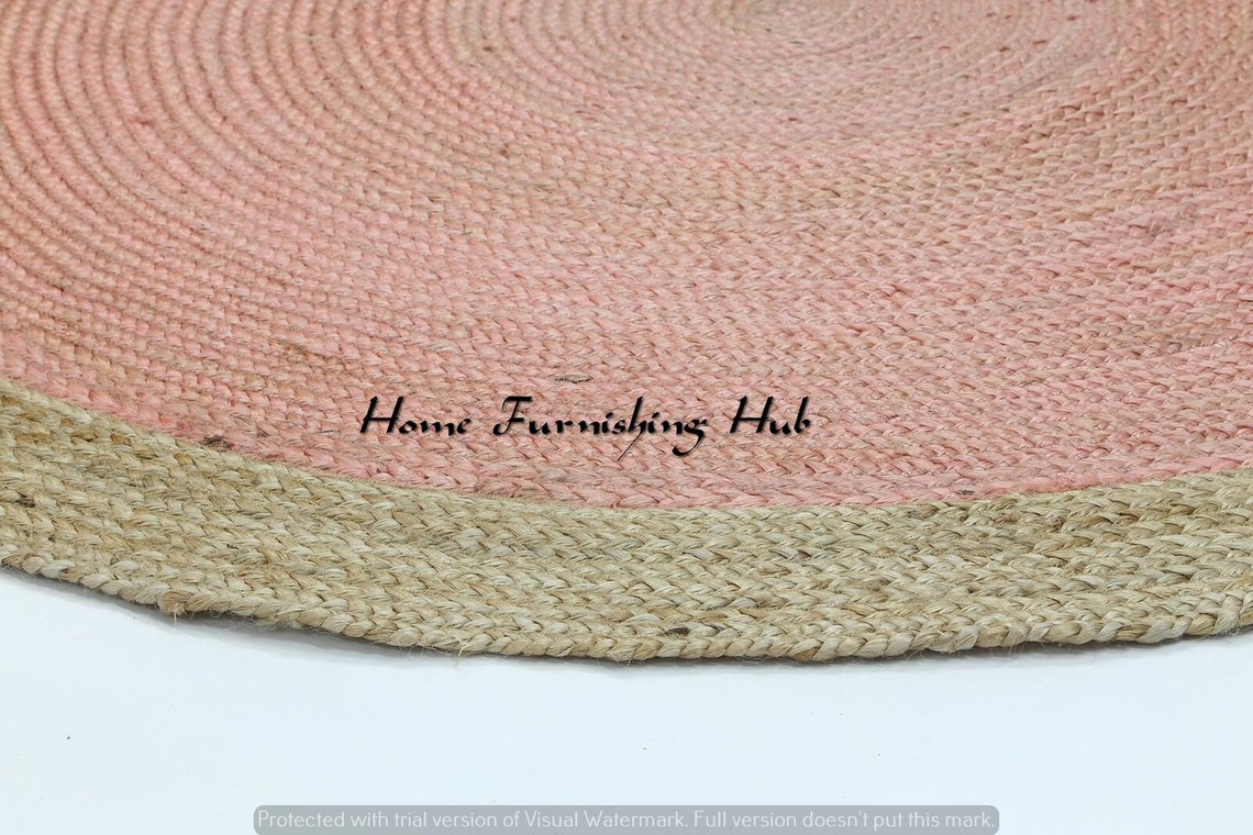 Antique Meditation Mat Decor Handmade Rug Blend Cotton Jute Etsy