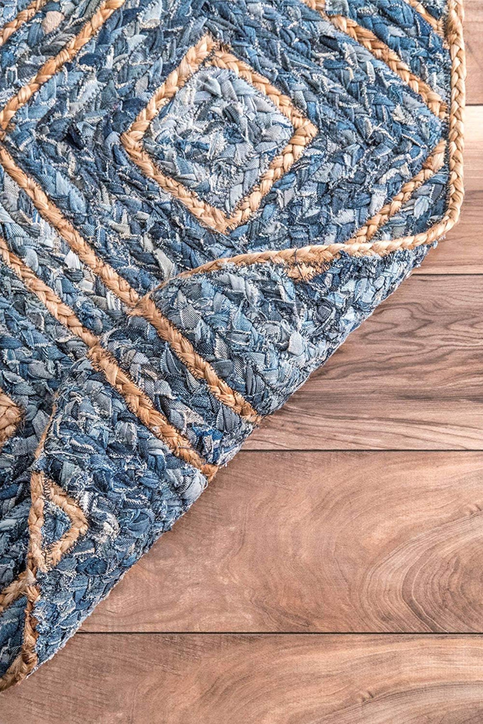 Handmade Vintage Rag Rug Braided Natural Rug Rug Runner 2 x 6 Etsy