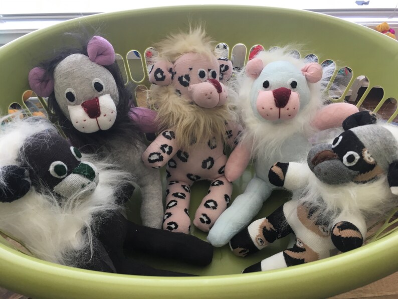 Sock Lion Various Designs Etsy