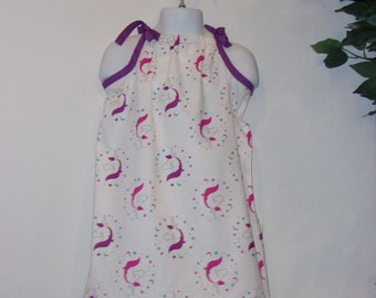 Girls Pillowcase Dress - Pillowcase Dress - Sundress - Girls Dress- Girls Sundress - Unicorn