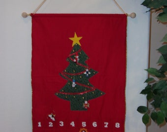 Advent Calendar - Christmas Calendar - Count Down to Christmas - Ornaments - Christmas Tree