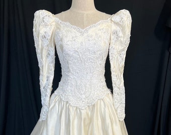 Silk and lace ball gown-size 6 by Christos