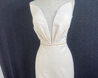 NWT Anthropologie/Lotus Threads gown-simple, Old Hollywood style Size 8