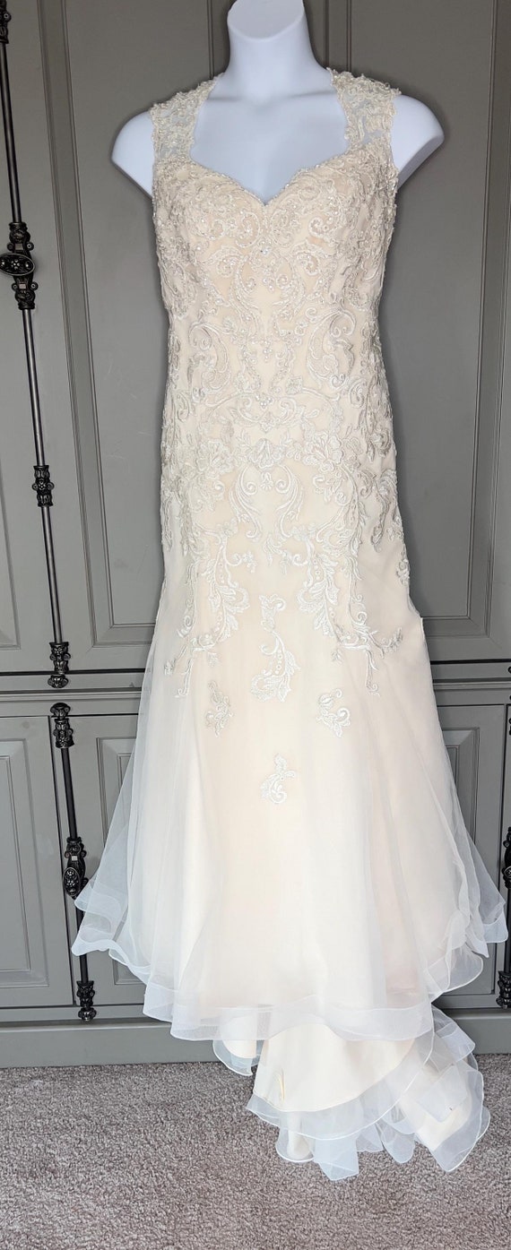 classic lace wedding dresses Esé Azénabor Lace Fit-and-Flare Bridal Gown main image 0