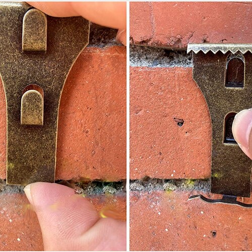 Picture hangers on sale for brick walls