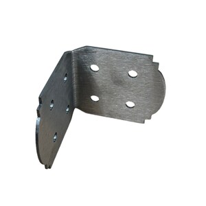 90 Degree Decorative Design Angle Bracket for 8" Wood Post, 8x8 Angle Bracket, Wood Post Bracket, Angle Support Bracket, Pergola Bracket Bare Metal