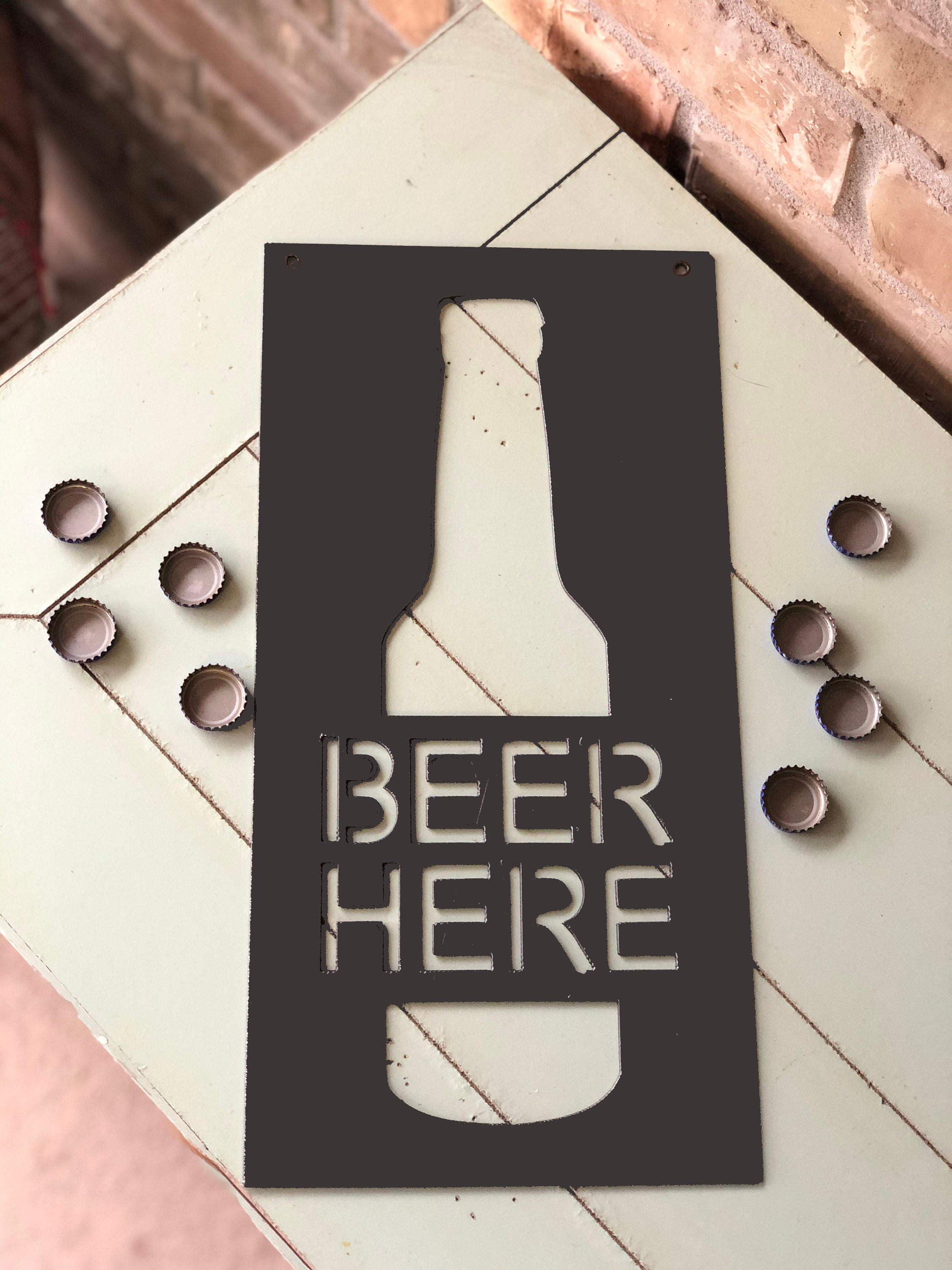 Beer Here Metal Sign Garage Sign Man Cave Sign Beer Sign | Etsy