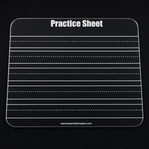 Customizable Acrylic Learning Board: Preschool Education Supplies Blank Practice Sheet