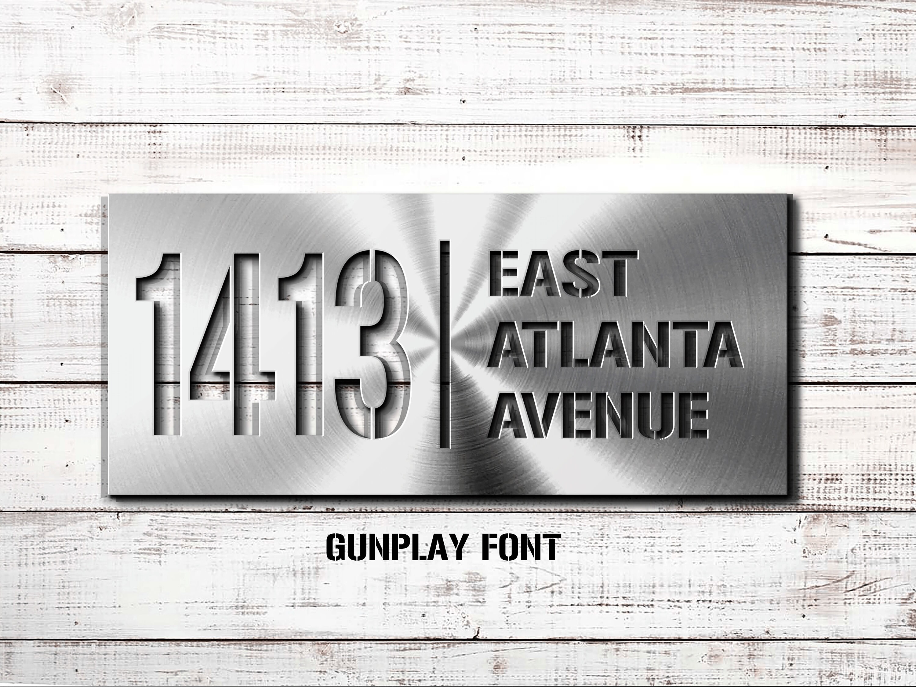 Metal Address Sign House Number Sign Street Number Sign Etsy