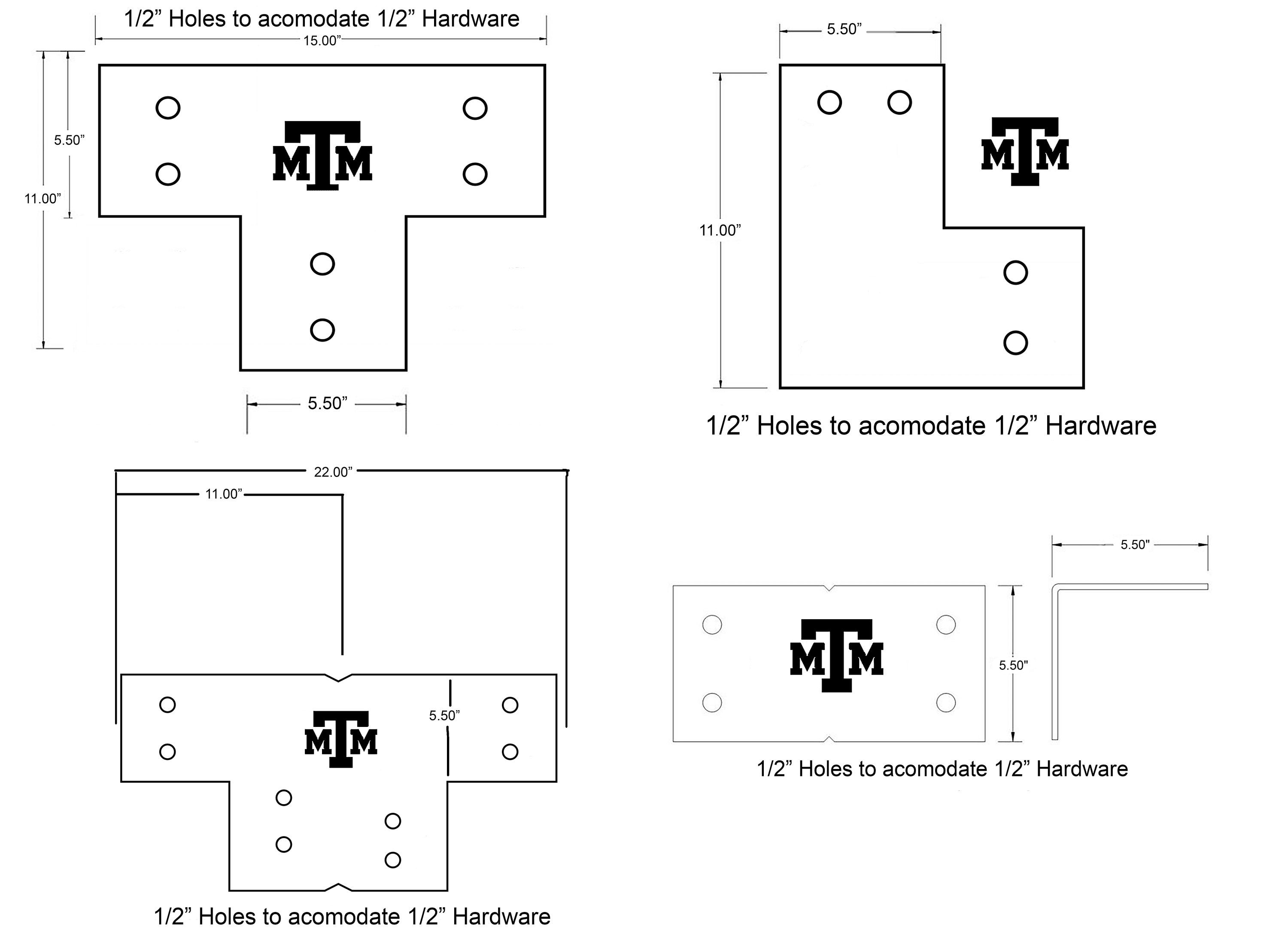 Heavy Duty Brackets for 6x6 Posts 6 Post Brackets Etsy