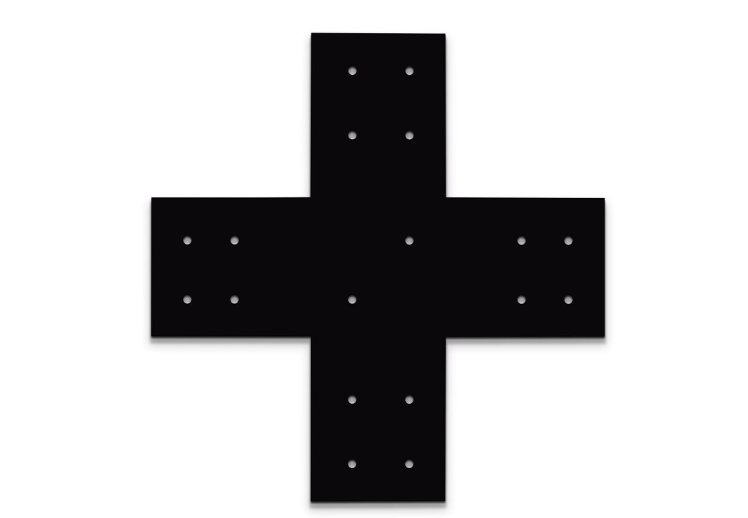 Structural Design X Bracket for 8 Post, 8x8 Bolt Plate, 8 Inch X