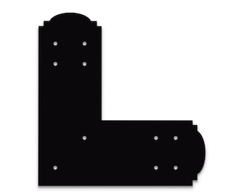 Decorative Design L Bracket for 8" Post, 8x8 L Support Bracket, Pergola Bracket, 8 inch Post Bracket, 8x8 L Bracket, Truss Plate