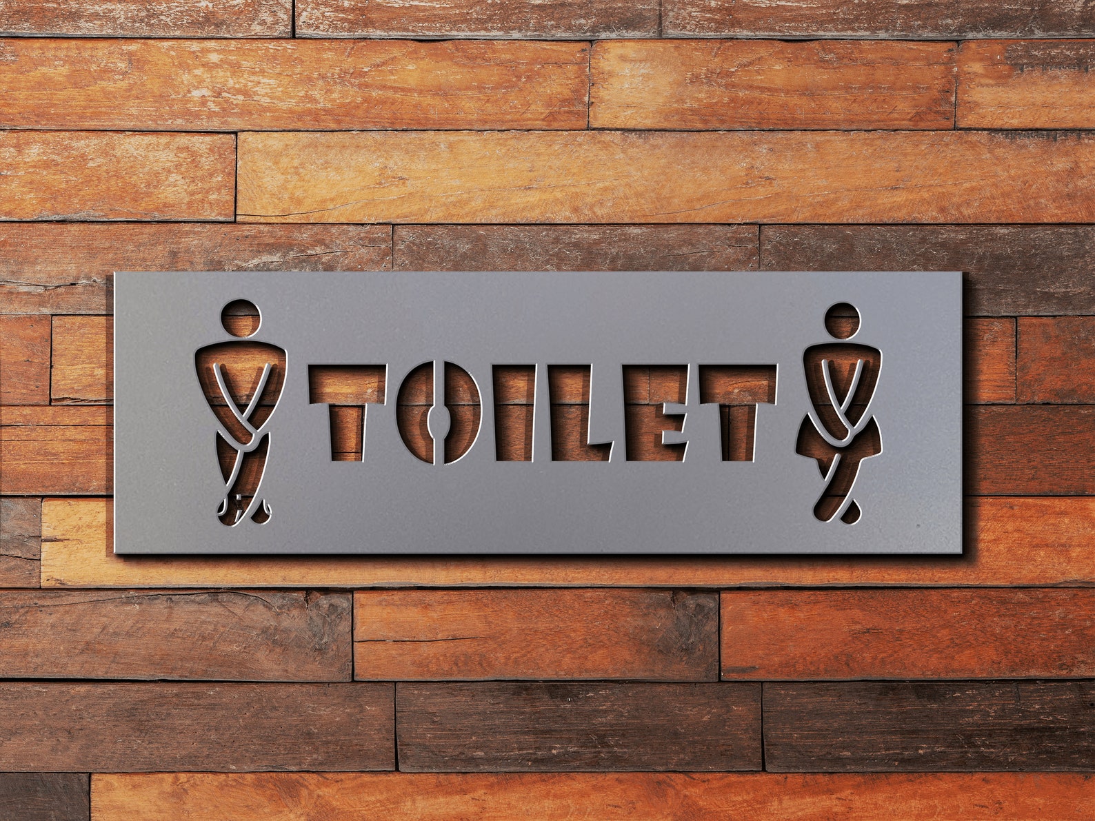 Restroom Sign / Water Closet Sign / Modern Bathroom Sign / Etsy