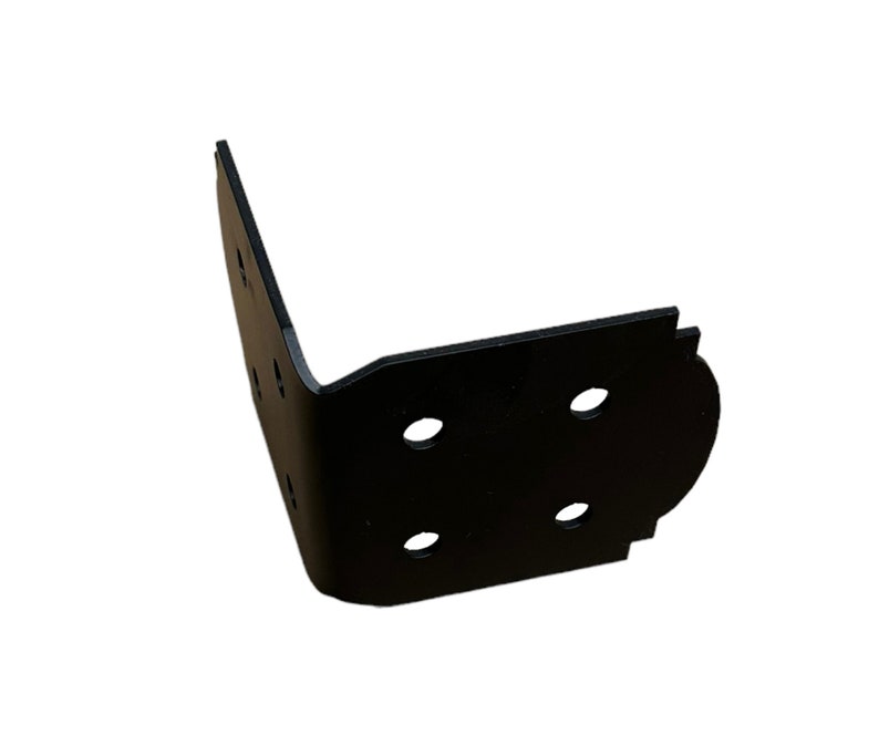 90 Degree Decorative Design Angle Bracket for 8" Wood Post, 8x8 Angle Bracket, Wood Post Bracket, Angle Support Bracket, Pergola Bracket image 1