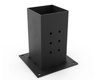 Post Base and Wall Mount Bracket for 6X6 Post, 6x6 Support Bracket, 6x6 Pergola Bracket, 6 inch Post Bracket, 6 x 6 Post Base