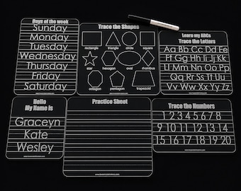 Customizable Acrylic Learning Board: Preschool Education Supplies