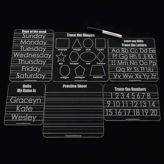 Customizable Acrylic Learning Board: Preschool Education Supplies
