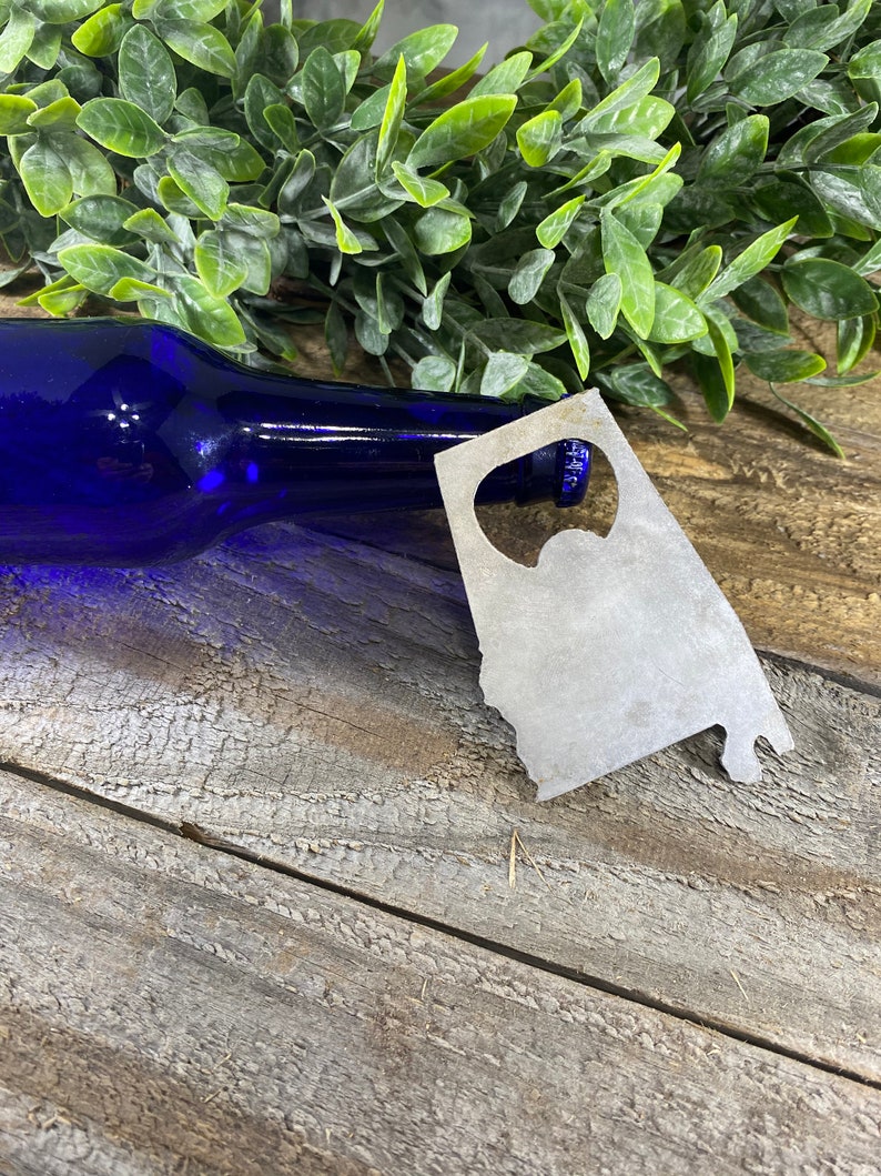 Raw Steel Rustic Home Decor Choose Your State Bottle Opener Groomsmen Gift Kitchen Tool Wedding Party Favor