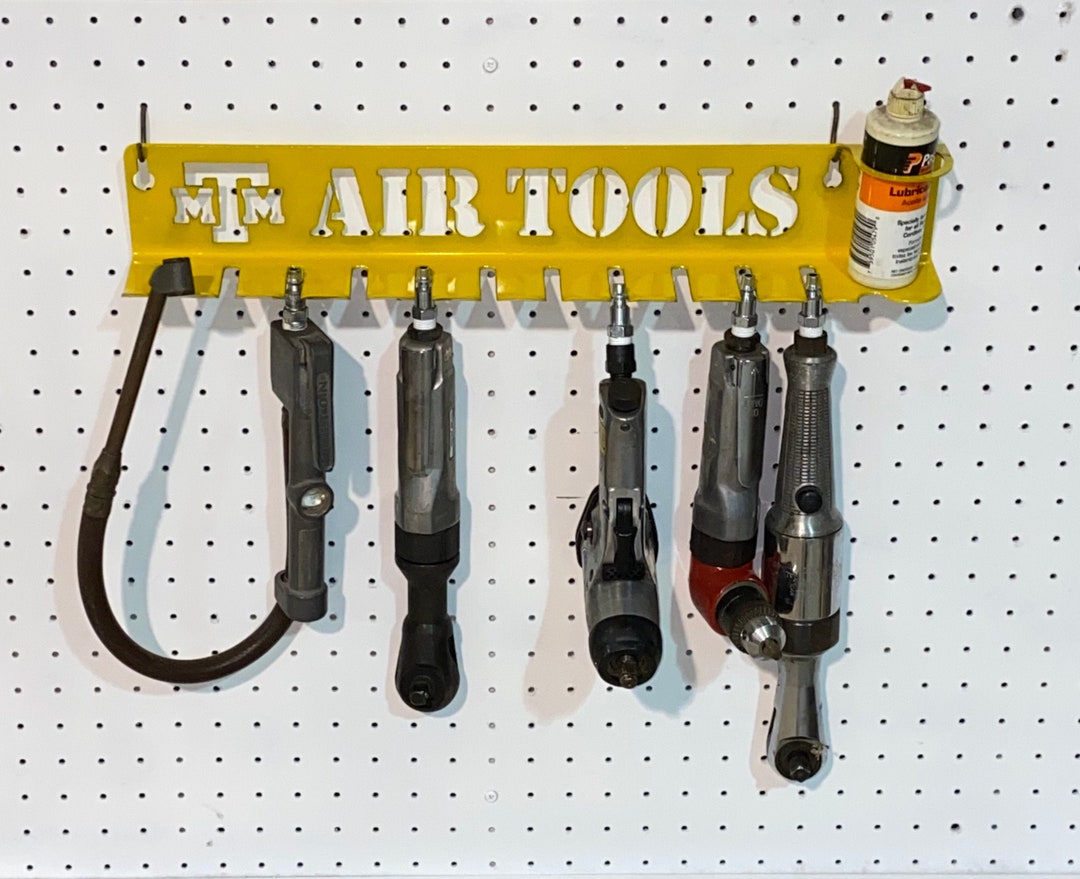 Air Tool Holder Rack With Oil Holder Air Tool Organizer Customizable Etsy