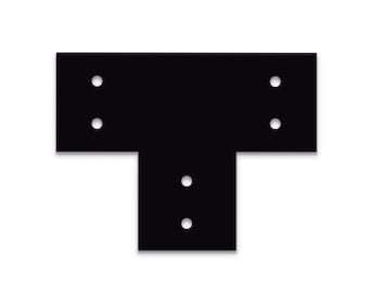 Shop Table Heavy Duty 4x4 Flat T Bracket for 4 x 4 Posts | DIY Workbench | Pergola Bracket | Tee Bracket | Made In the USA!