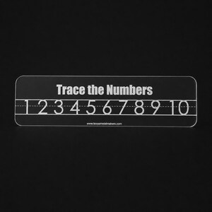 Customizable Acrylic Learning Board: Preschool Education Supplies Trace Numbers 1-10
