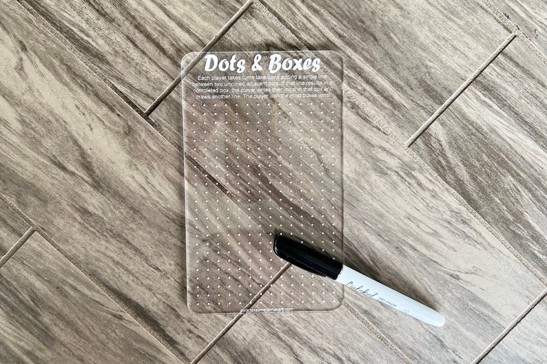 Acrylic Dry Erase Car Game Boards Engraved Vehicle Travel Etsy
