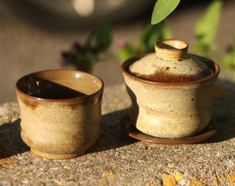 Tea set, 130ml gaiwan teapot