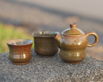 Tea set, 200ml teapot + 170ml pitcher + 120ml teacup