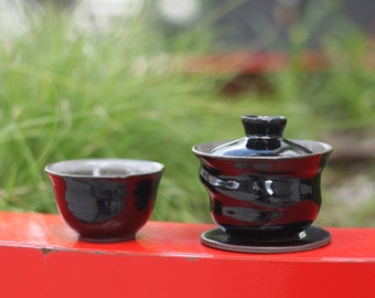 Tea set, 125ml gaiwan + 90ml teacup