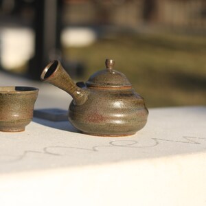 Tea set, 500ml kyusu teapot 150&130ml teacups image 2