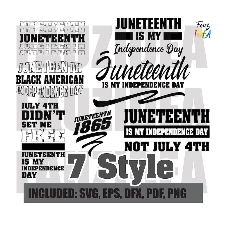 Download 7 style JUNETEENTH bundle svg juneteenth is my ...