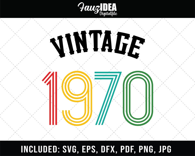 Download Vintage 1970 svg vintage birthday svg vintage svg 50th | Etsy