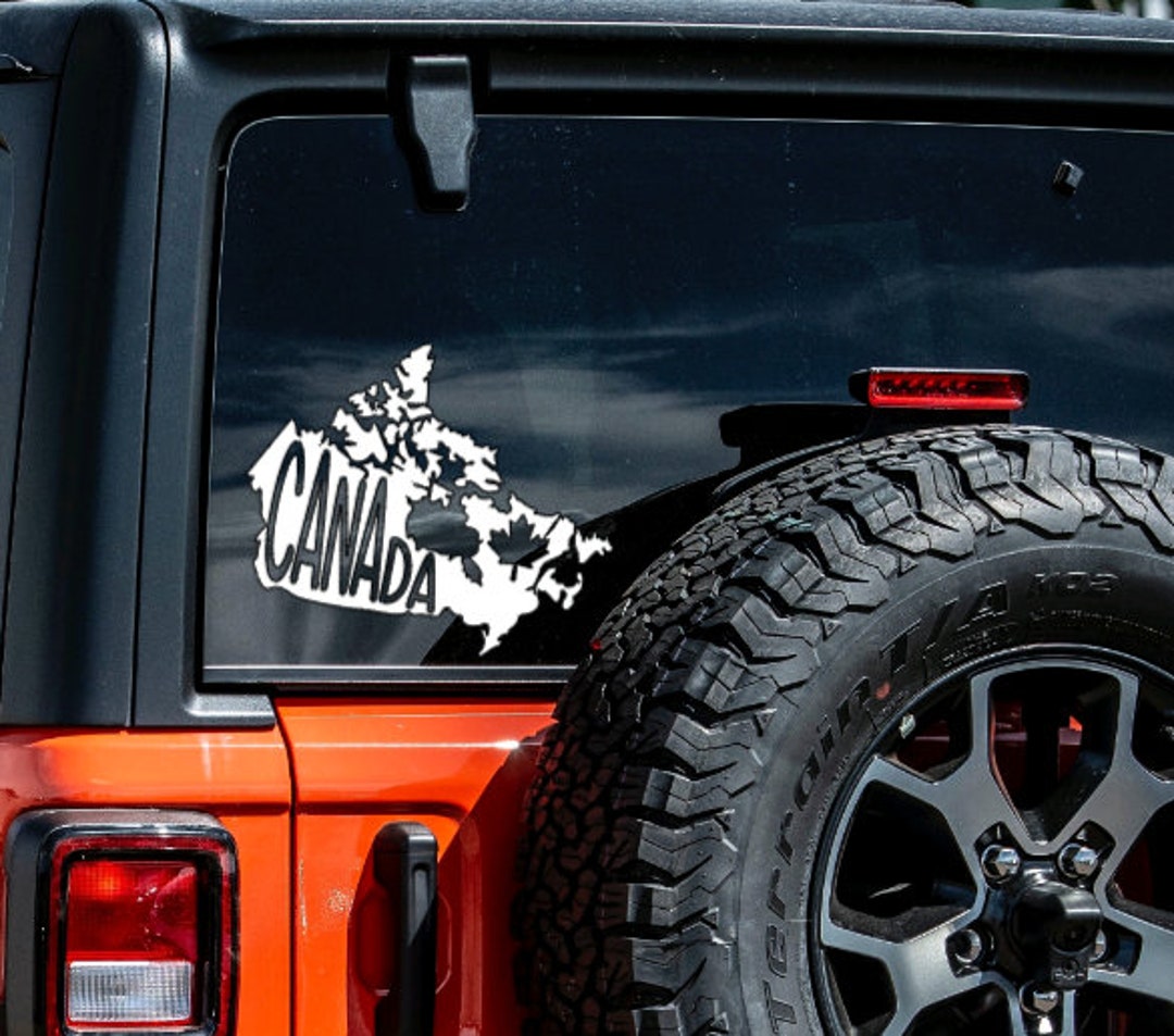 Canada Map Decal, Canadian Car Decal, Canada Day Sticker, Canadian