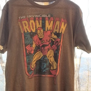 Vintage Iron Man Comic Graphic T Shirt